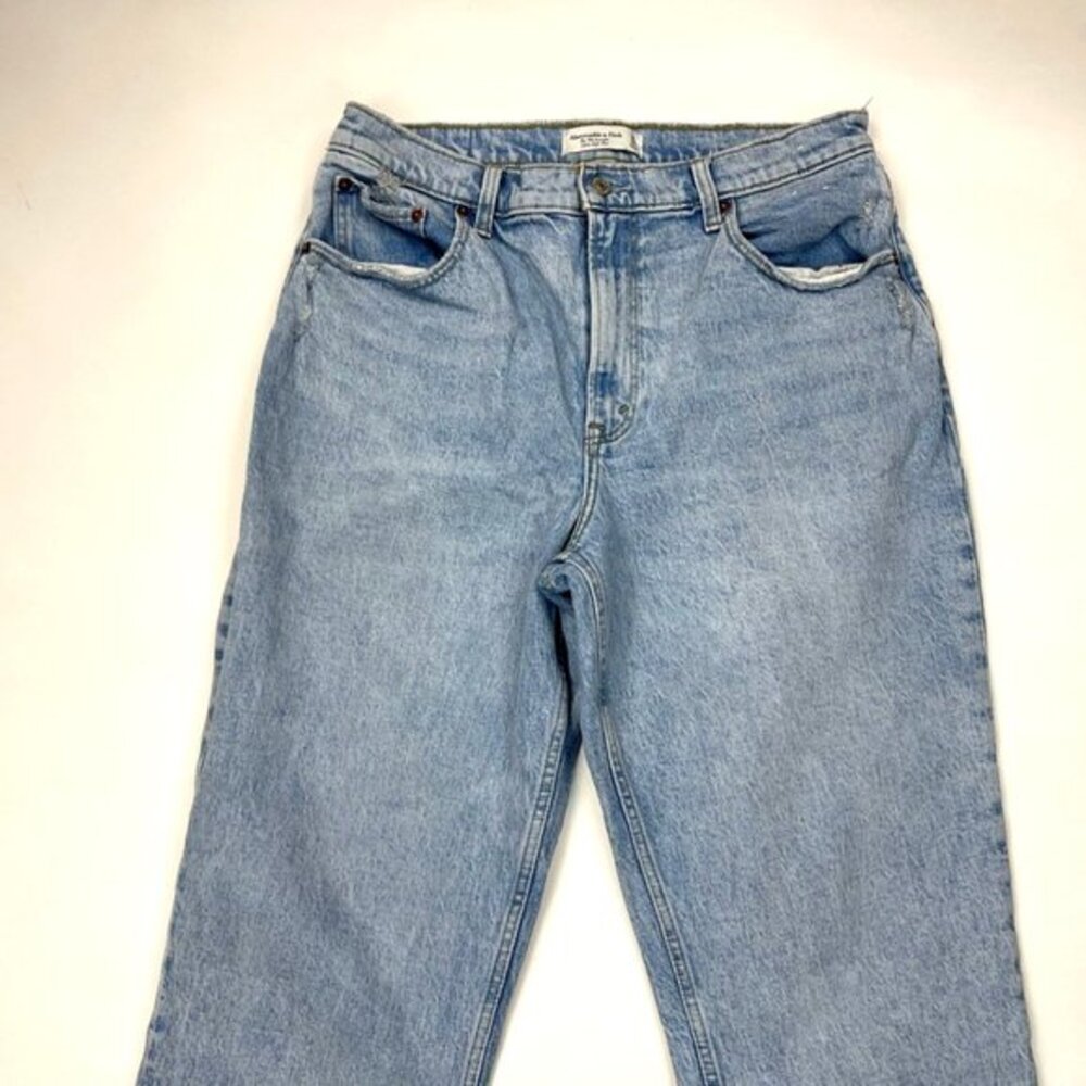 Abercrombie Fitch Ultra High Rise 90s Straight Curve Women 32 14 Vintage Denim - Picture 3 of 13